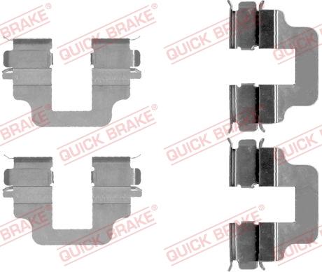 QUICK BRAKE 1091712 - Kit d'accessoires, plaquette de frein à disque cwaw.fr