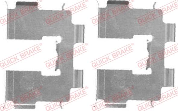 QUICK BRAKE 109-1717-1 - Kit d'accessoires, plaquette de frein à disque cwaw.fr