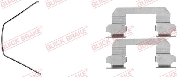 QUICK BRAKE 109-1789-1 - Kit d'accessoires, plaquette de frein à disque cwaw.fr