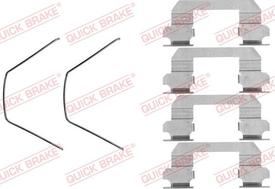 QUICK BRAKE 1091789 - Kit d'accessoires, plaquette de frein à disque cwaw.fr