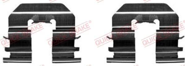 QUICK BRAKE 109-1780-1 - Kit d'accessoires, plaquette de frein à disque cwaw.fr