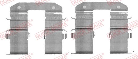 QUICK BRAKE 109-1734-1 - Kit d'accessoires, plaquette de frein à disque cwaw.fr