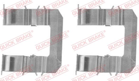 QUICK BRAKE 109-1735-1 - Kit d'accessoires, plaquette de frein à disque cwaw.fr