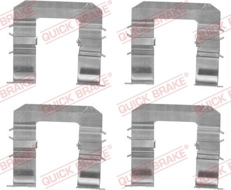 QUICK BRAKE 1091735 - Kit d'accessoires, plaquette de frein à disque cwaw.fr