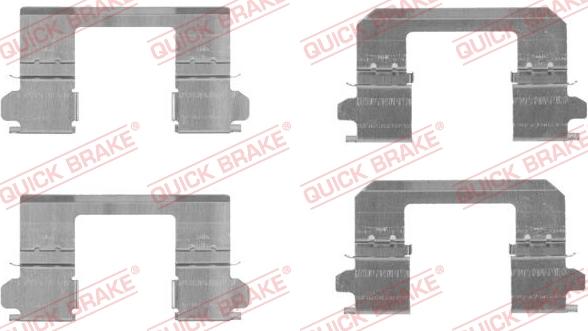 QUICK BRAKE 1091736 - Kit d'accessoires, plaquette de frein à disque cwaw.fr