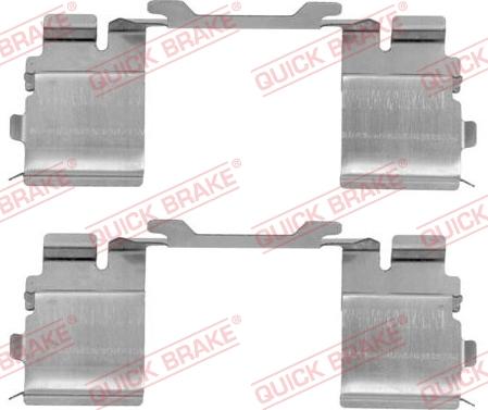 QUICK BRAKE 109-1730-1 - Kit d'accessoires, plaquette de frein à disque cwaw.fr