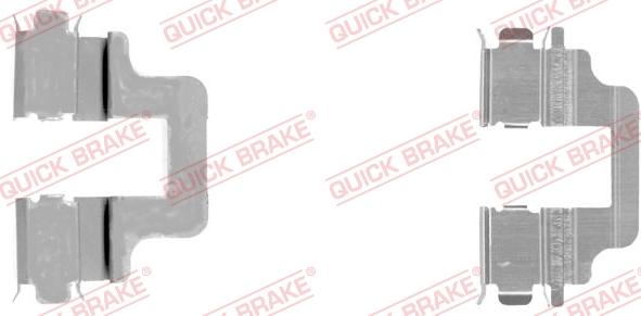 QUICK BRAKE 109-1731-1 - Kit d'accessoires, plaquette de frein à disque cwaw.fr