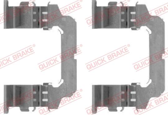 QUICK BRAKE 109-1738-1 - Kit d'accessoires, plaquette de frein à disque cwaw.fr