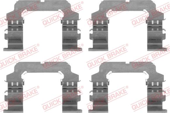 QUICK BRAKE 1091738 - Kit d'accessoires, plaquette de frein à disque cwaw.fr