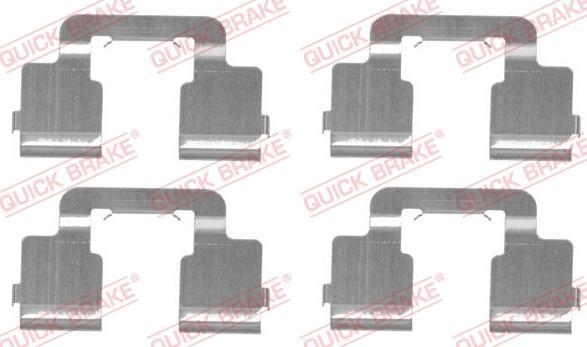 QUICK BRAKE 1091733 - Kit d'accessoires, plaquette de frein à disque cwaw.fr