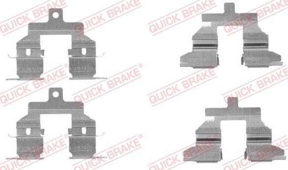 QUICK BRAKE 1091737 - Kit d'accessoires, plaquette de frein à disque cwaw.fr