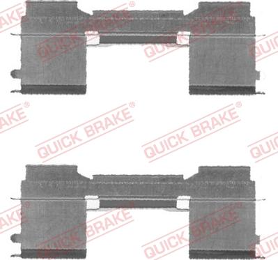 QUICK BRAKE 109-1729-1 - Kit d'accessoires, plaquette de frein à disque cwaw.fr