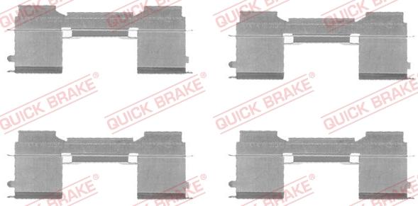 QUICK BRAKE 1091729 - Kit d'accessoires, plaquette de frein à disque cwaw.fr