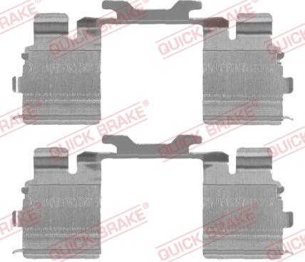 QUICK BRAKE 109-1725-1 - Kit d'accessoires, plaquette de frein à disque cwaw.fr