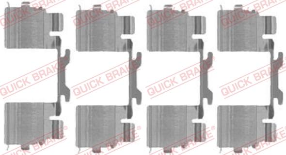 QUICK BRAKE 1091725 - Kit d'accessoires, plaquette de frein à disque cwaw.fr