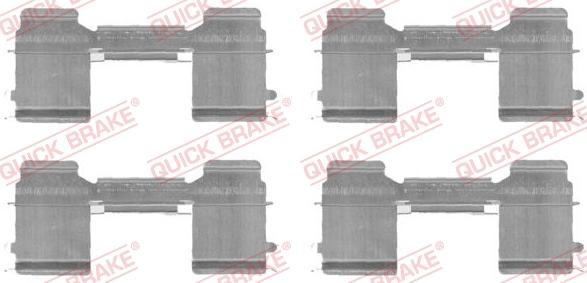 QUICK BRAKE 1091726 - Kit d'accessoires, plaquette de frein à disque cwaw.fr