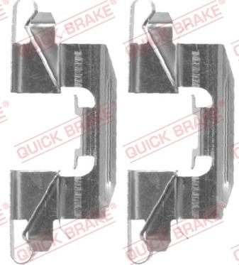 QUICK BRAKE 109-1720-1 - Kit d'accessoires, plaquette de frein à disque cwaw.fr