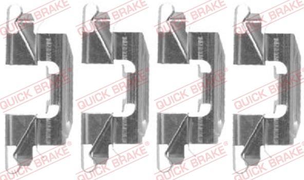 QUICK BRAKE 1091720 - Kit d'accessoires, plaquette de frein à disque cwaw.fr