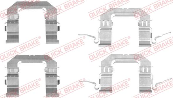 QUICK BRAKE 1091722 - Kit d'accessoires, plaquette de frein à disque cwaw.fr