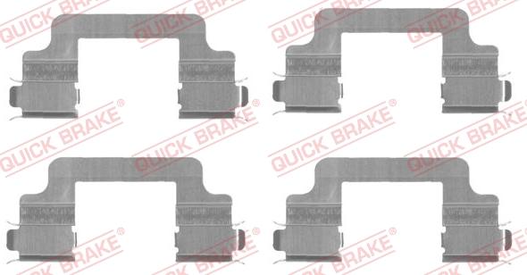 QUICK BRAKE 1091727 - Kit d'accessoires, plaquette de frein à disque cwaw.fr