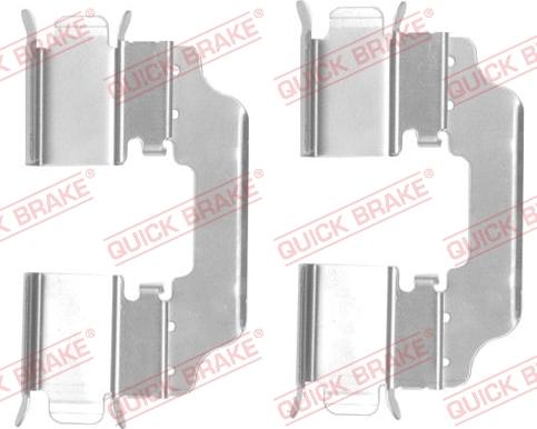 QUICK BRAKE 109-1770-1 - Kit d'accessoires, plaquette de frein à disque cwaw.fr