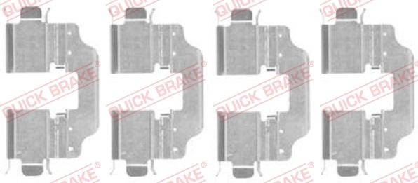 QUICK BRAKE 1091773 - Kit d'accessoires, plaquette de frein à disque cwaw.fr