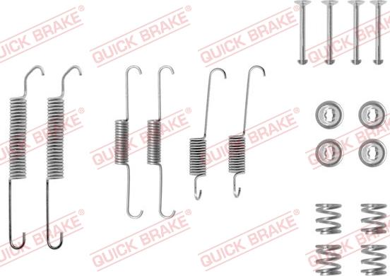 QUICK BRAKE 105-0591 - Kit d'accessoires, mâchoire de frein cwaw.fr