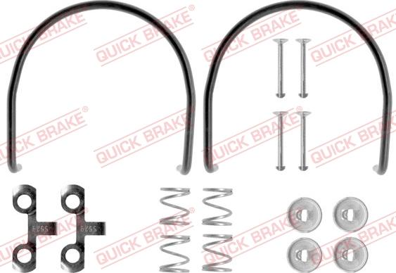 QUICK BRAKE 105-0587 - Kit d'accessoires, mâchoire de frein cwaw.fr