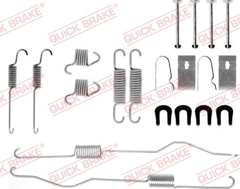 QUICK BRAKE 105-0694 - Kit d'accessoires, mâchoire de frein cwaw.fr