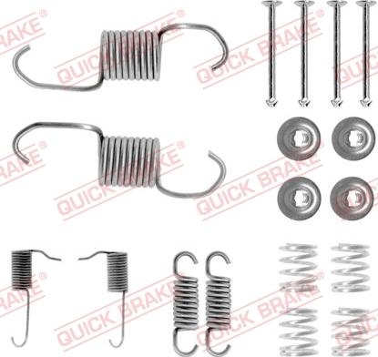 QUICK BRAKE 105-0696 - Kit d'accessoires, mâchoire de frein cwaw.fr