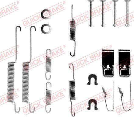 QUICK BRAKE 105-0654 - Kit d'accessoires, mâchoire de frein cwaw.fr