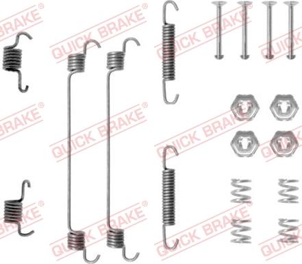 QUICK BRAKE 105-0657 - Kit d'accessoires, mâchoire de frein cwaw.fr