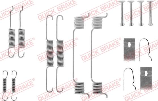 QUICK BRAKE 105-0605 - Kit d'accessoires, mâchoire de frein cwaw.fr