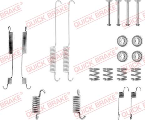 QUICK BRAKE 105-0600 - Kit d'accessoires, mâchoire de frein cwaw.fr