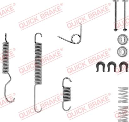 QUICK BRAKE 105-0683-1L - Kit d'accessoires, mâchoire de frein cwaw.fr