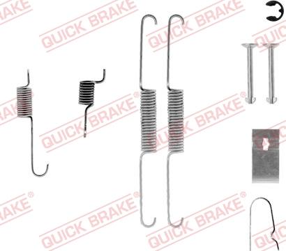 QUICK BRAKE 105-0636-1 - Kit d'accessoires, mâchoire de frein cwaw.fr