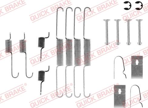 QUICK BRAKE 1050636 - Kit d'accessoires, mâchoire de frein cwaw.fr