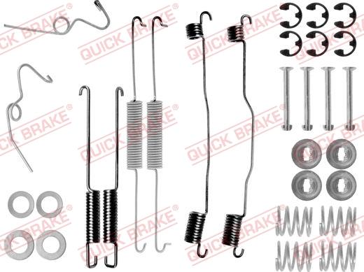 QUICK BRAKE 105-0624 - Kit d'accessoires, mâchoire de frein cwaw.fr