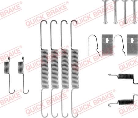 QUICK BRAKE 1050670 - Kit d'accessoires, mâchoire de frein cwaw.fr