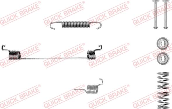 QUICK BRAKE 105-0672-1L - Kit d'accessoires, mâchoire de frein cwaw.fr