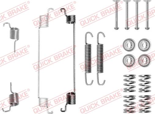 QUICK BRAKE 105-0672 - Kit d'accessoires, mâchoire de frein cwaw.fr