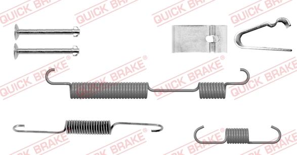 QUICK BRAKE 105-0054-1L - Kit d'accessoires, mâchoire de frein cwaw.fr