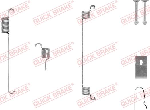 QUICK BRAKE 105-0007-1L - Kit d'accessoires, mâchoire de frein cwaw.fr