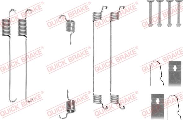 QUICK BRAKE 105-0007 - Kit d'accessoires, mâchoire de frein cwaw.fr