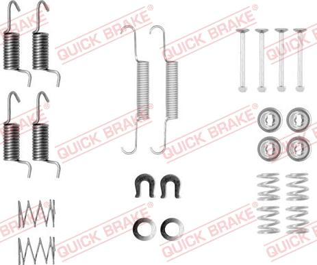 QUICK BRAKE 1050010 - Kit d'accessoires, mâchoires de frein de stationnement cwaw.fr