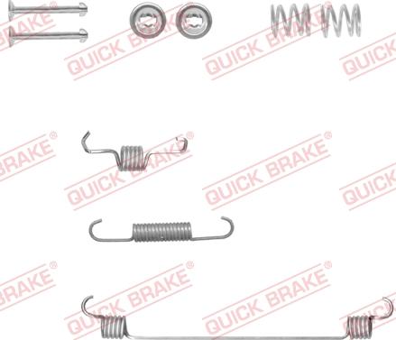 QUICK BRAKE 10500181R - Kit d'accessoires, mâchoire de frein cwaw.fr