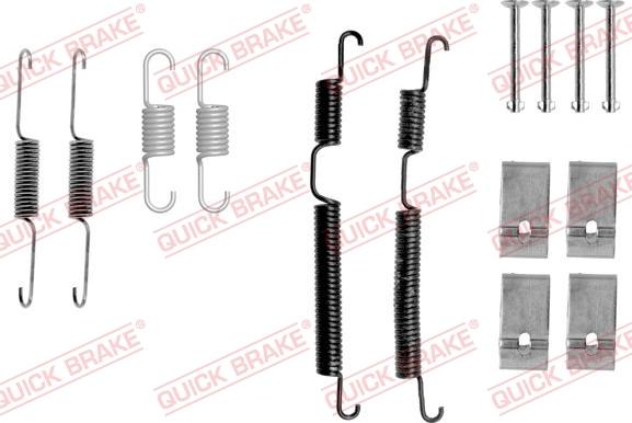 QUICK BRAKE 105-0017 - Kit d'accessoires, mâchoire de frein cwaw.fr