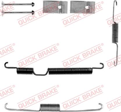 QUICK BRAKE 105-0035-1L - Kit d'accessoires, mâchoire de frein cwaw.fr