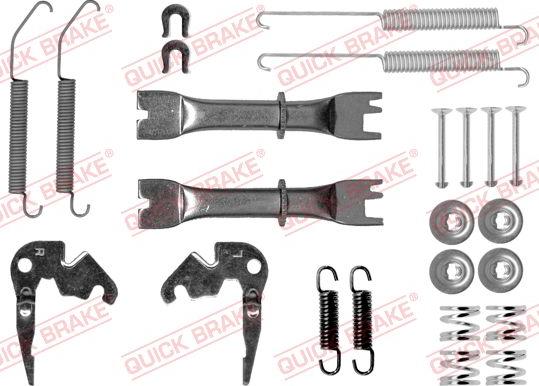 QUICK BRAKE 105-0033S - Kit d'accessoires, mâchoire de frein cwaw.fr