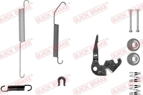 QUICK BRAKE 105-0033X-1L - Kit d'accessoires, mâchoire de frein cwaw.fr